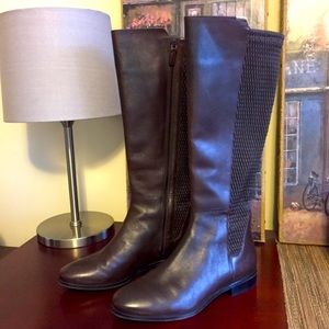 ColeHaan brown leather tall boot size 8.